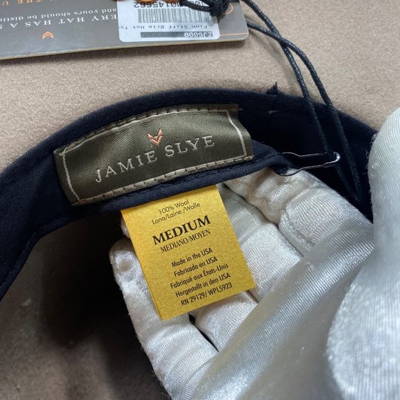 Jamie Slye Tan Finn Stiff Brim Hat Medium New with Tags main image 6